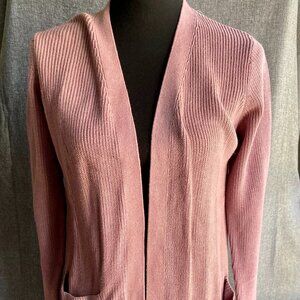 Mauve Cotton Cardigan